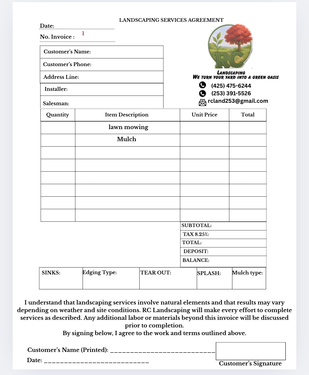 Invoice notepad personalized-libreta personalizada de invoice