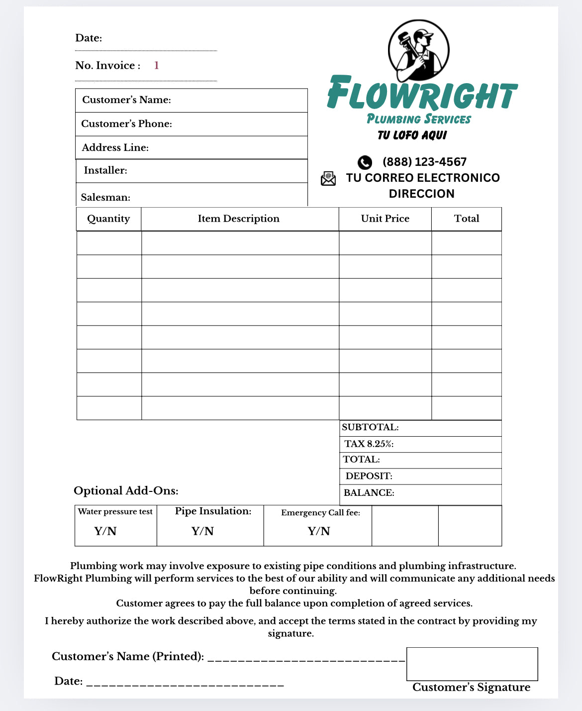 Invoice notepad personalized-libreta personalizada de invoice